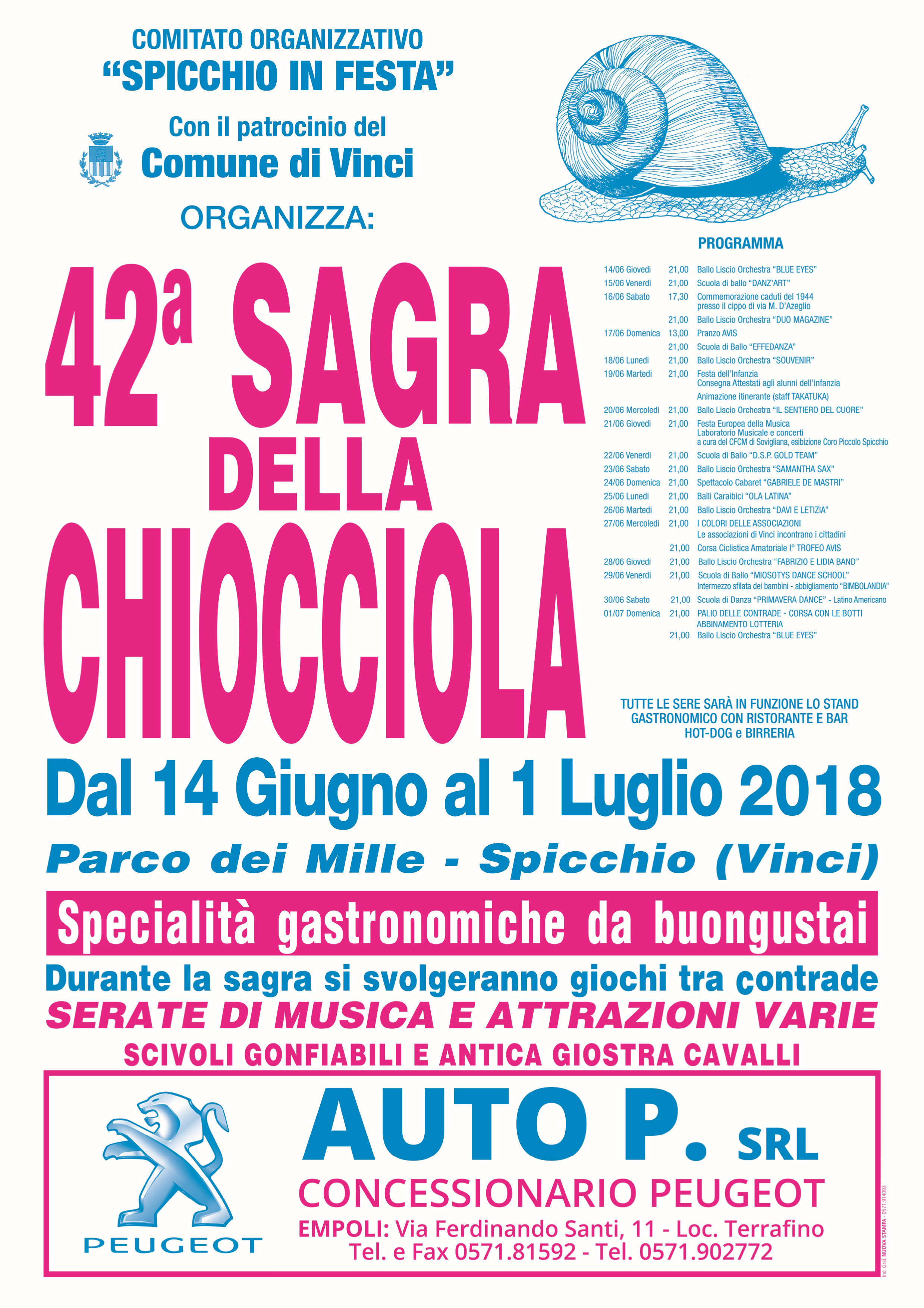 Il volantino 2018